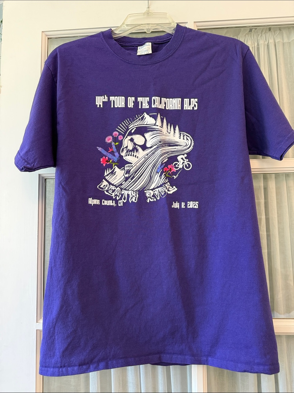 Port and Company Purple '4th Tour of the California Alps' Short Sleeve Tee